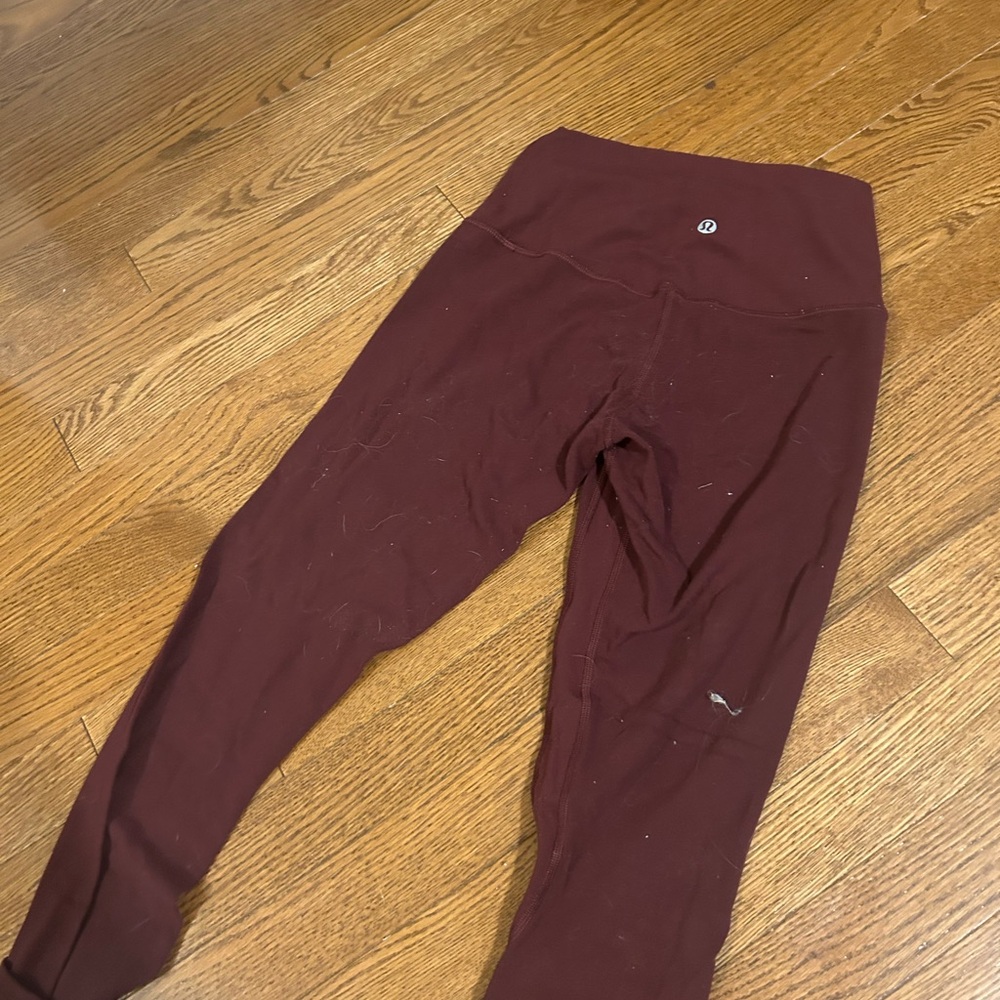 lululemon athletica Kids Burgundy Leggings
